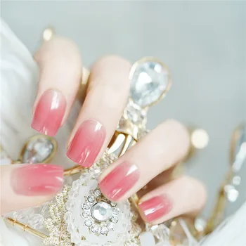 24PSC/box Pink Square Gradient Pink full cover press on nail tips Ins Wind Solid Color Gradient acrylic nail products with glue 
24PSC/box Pink Square Gradient Pink full cover press on nail tips Ins Wind Solid Color Gradient acrylic nail products with glue