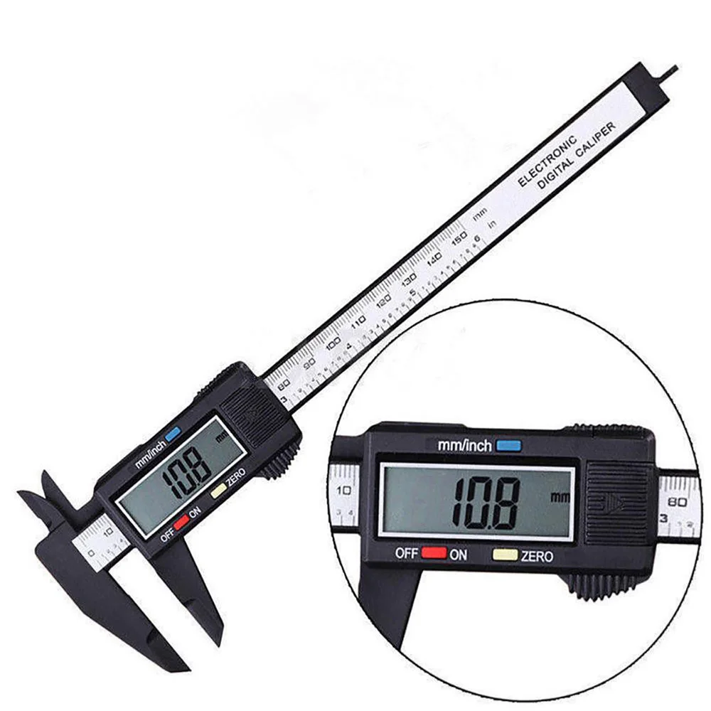 Electronic Digital Caliper 150mm/0.01mm 6 Inch Carbon Fiber Vernier Caliper Gauge Micrometer Measuring Tool Digital Ruler
Electronic Digital Caliper 150mm/0.01mm 6 Inch Carbon Fiber Vernier Caliper Gauge Micrometer Measuring Tool Digital Ruler