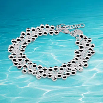 925 Solid Silver Women Fashion Sterling 925 Silver Jewelry Grape Bead Charm Chain Bracelets & Bangles For Women Gift Set
925 Solid Silver Women Fashion Sterling 925 Silver Jewelry Grape Bead Charm Chain Bracelets & Bangles For Women Gift Set