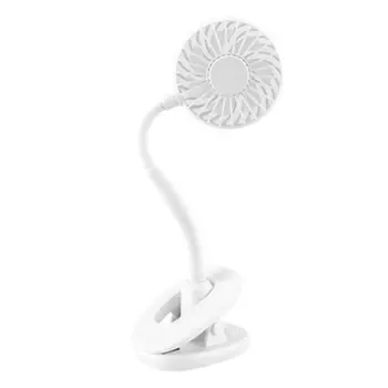 Rechargeable Desktop Clip Fan With LED Light 360 Rotation Mini Portable fan Portable Hand Fan cool wind For Office Home Travel