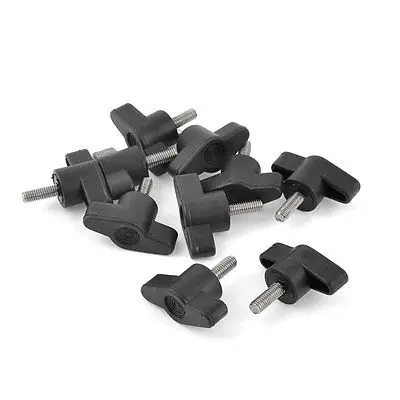 M5 5mm Dia 15mm Length Thread Slot Head Machine Adjustable Knob Handle 10Pcs
M5 5mm Dia 15mm Length Thread Slot Head Machine Adjustable Knob Handle 10Pcs