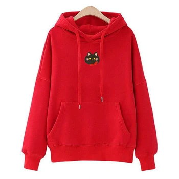 Women's Sweatshirts Autumn Round Neck Long Sleeve Hoodies Sweatshirt Women Cat Print Tops Hoodie Poleron Mujer
Women's Sweatshirts Autumn Round Neck Long Sleeve Hoodies Sweatshirt Women Cat Print Tops Hoodie Poleron Mujer
