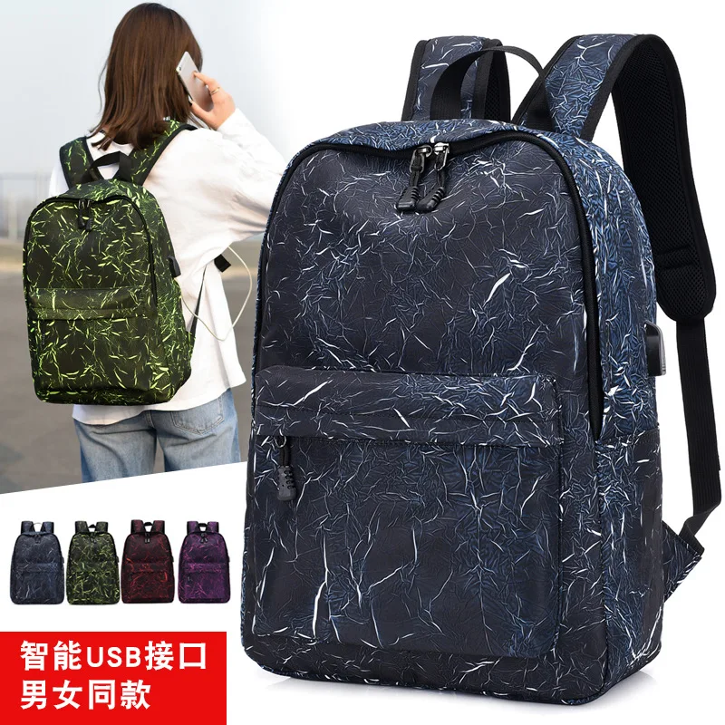 2019 New Style Dacron Backpack Men's USB Charging Backpack Women's Large Capacity Computer Backpack Waterproof Travel Students
2019 New Style Dacron Backpack Men's USB Charging Backpack Women's Large Capacity Computer Backpack Waterproof Travel Students