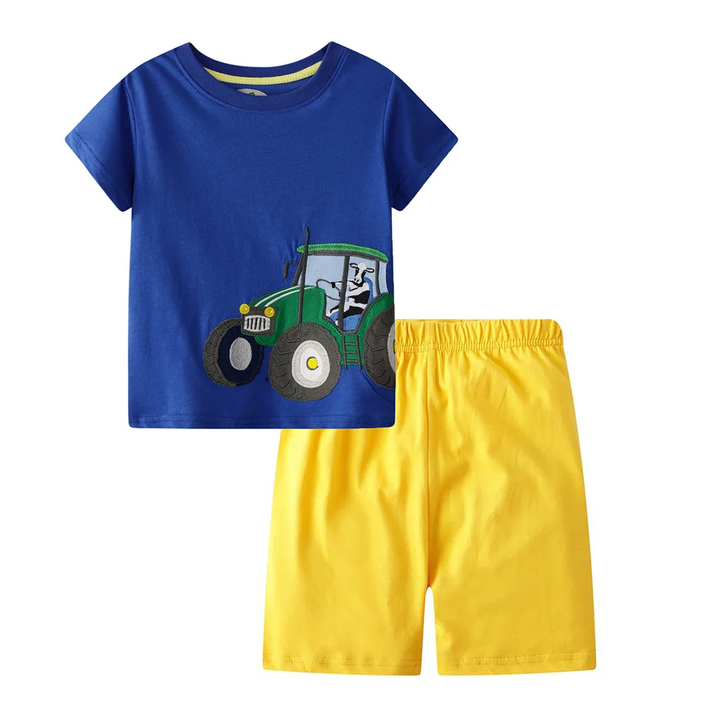 Summer Children Clothes Sets Kids Cotton Short Sleeve Tops+short Pants Cartoon Car Print Clothing
Summer Children Clothes Sets Kids Cotton Short Sleeve Tops+short Pants Cartoon Car Print Clothing