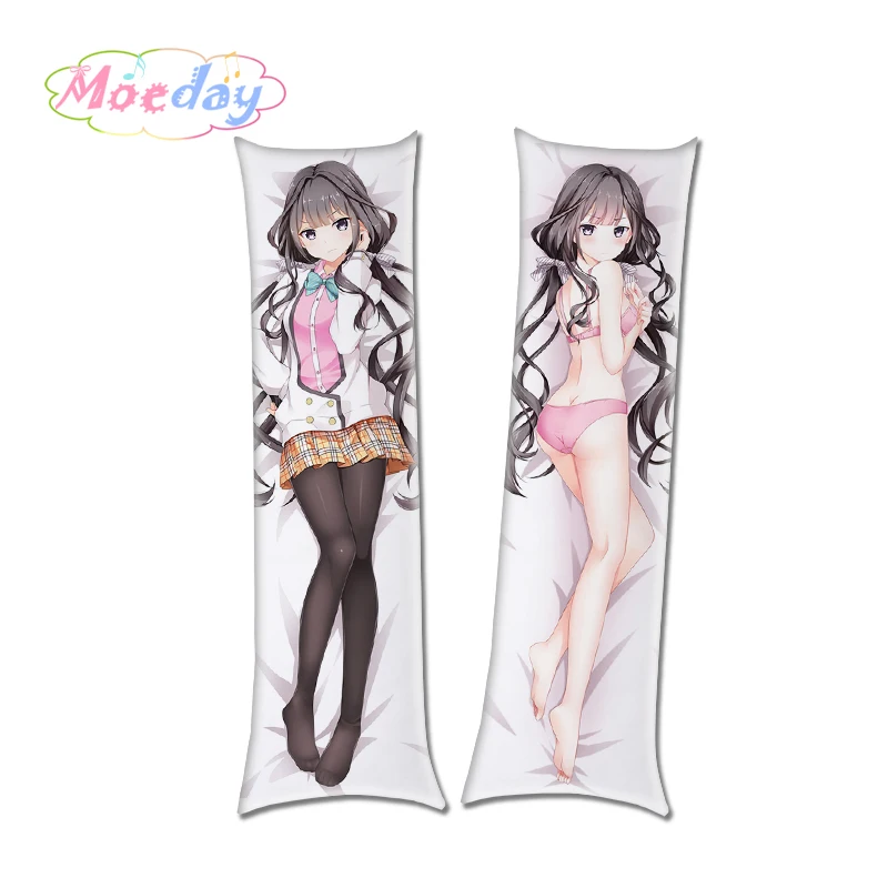 Японское аниме Dakimakura Adagaki Aki Fujinomiya Neko обнимающая подушка для тела Чехол|Наволочка|