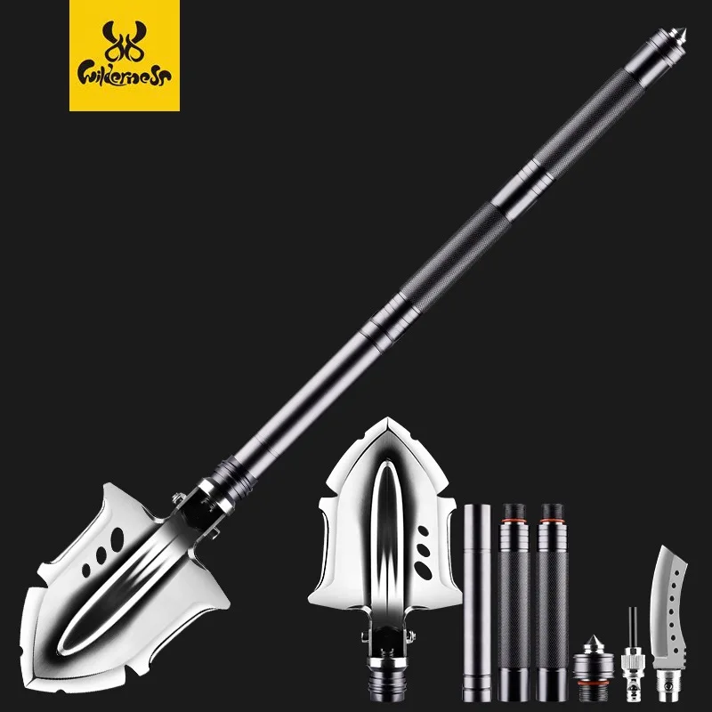 Shovel Outdoor Multi-functional Folding Defensive bing gong chan Military Spatula Fishing Shovel Camping Tool
Shovel Outdoor Multi-functional Folding Defensive bing gong chan Military Spatula Fishing Shovel Camping Tool