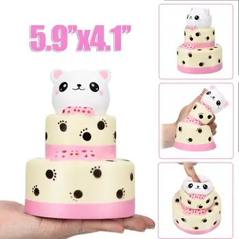 Cute 15cm 3 Layer Panda Cake Toy Stress Fun Toy Soft PU Slow Rising Squeeze for Finger Therapy Children Concentration Training
Cute 15cm 3 Layer Panda Cake Toy Stress Fun Toy Soft PU Slow Rising Squeeze for Finger Therapy Children Concentration Training
