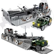 WW2 America Navy Soliders LCM3 Mechanization Landing Craft Military Weapon War Transportation Boat Building Blocks Kids Toy Gift
WW2 America Navy Soliders LCM3 Mechanization Landing Craft Military Weapon War Transportation Boat Building Blocks Kids Toy Gift