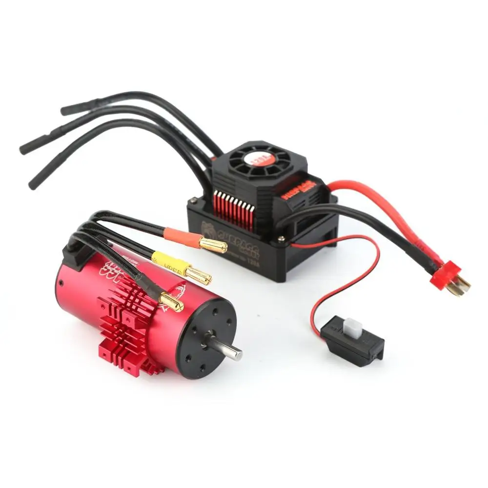 Rcharlance 3800KV Motor(5.8V/3A BEC) Brushless Power System Combo Mutiple protection features 4 Pole for 1/10 scale RC car
Rcharlance 3800KV Motor(5.8V/3A BEC) Brushless Power System Combo Mutiple protection features 4 Pole for 1/10 scale RC car