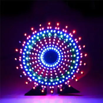 Ferris Wheel Model Music Spectrum DIY Kit Electronic 51 Single-chip Colorful LED Flash Kits Night Lamp led Accessories
Ferris Wheel Model Music Spectrum DIY Kit Electronic 51 Single-chip Colorful LED Flash Kits Night Lamp led Accessories