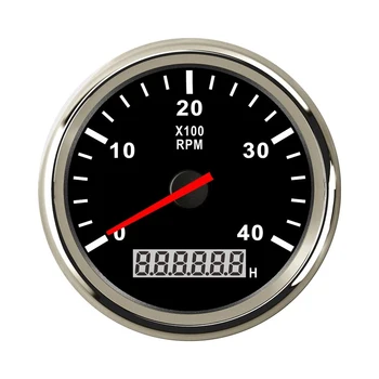Waterproof 85MM Tachometer Gauge 0-4000RPM Tacho meter with LCD Hourmeter Red Backlight For Car Boat Marine Motorcycle Yacht
Waterproof 85MM Tachometer Gauge 0-4000RPM Tacho meter with LCD Hourmeter Red Backlight For Car Boat Marine Motorcycle Yacht