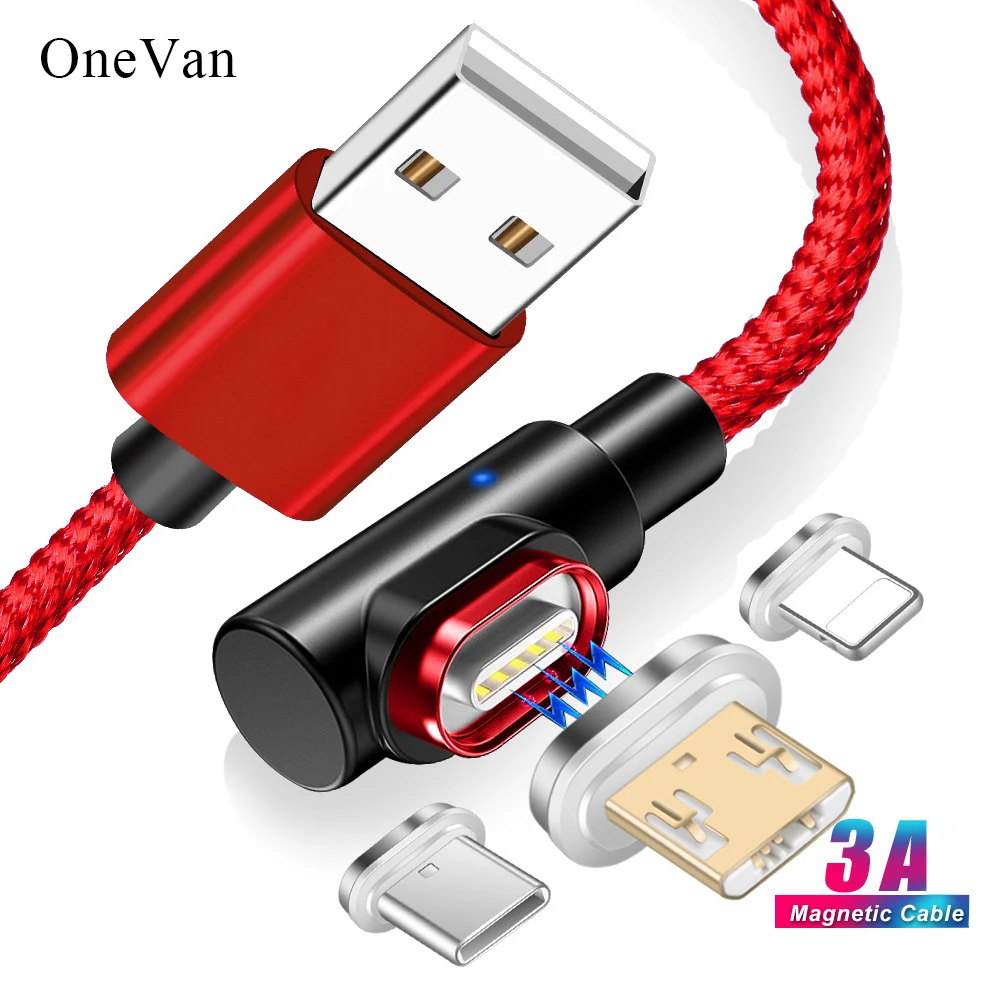 OneVan Magnetic Charger 5V 3A 90 Degree Usb Fast Charging Cable Micro Usb Type C Cord For Charging iPhone 7 Xiaomi Samsung Phone
OneVan Magnetic Charger 5V 3A 90 Degree Usb Fast Charging Cable Micro Usb Type C Cord For Charging iPhone 7 Xiaomi Samsung Phone