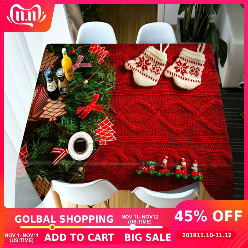 Customizable 3D Tablecloth Red Christmas Tree New Year theme Dustproof Thicken Cotton Rectangular/Round Wedding Table Cloth BE92
Customizable 3D Tablecloth Red Christmas Tree New Year theme Dustproof Thicken Cotton Rectangular/Round Wedding Table Cloth BE92