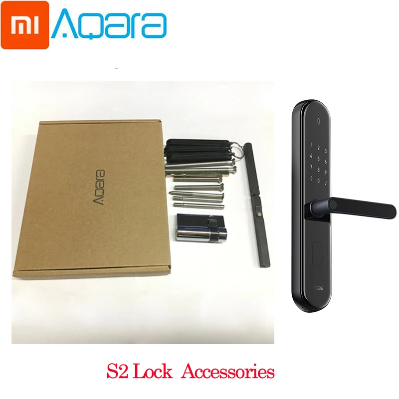 Xiaomi Mijia Aqara S2 Accessories Fingerprint Door Lock Touch Screen Keyless Lock For Smart Home App Control With Screw Kit
Xiaomi Mijia Aqara S2 Accessories Fingerprint Door Lock Touch Screen Keyless Lock For Smart Home App Control With Screw Kit