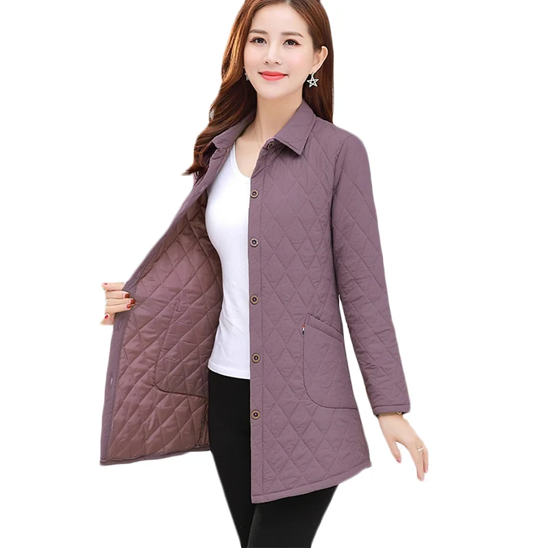 Spring and Autumn New Thin Down Jacket Women Loose Fashion Long Casual Cotton Jackets Womens Plus Size Parkas Shirt Top 5XL F859
Spring and Autumn New Thin Down Jacket Women Loose Fashion Long Casual Cotton Jackets Womens Plus Size Parkas Shirt Top 5XL F859