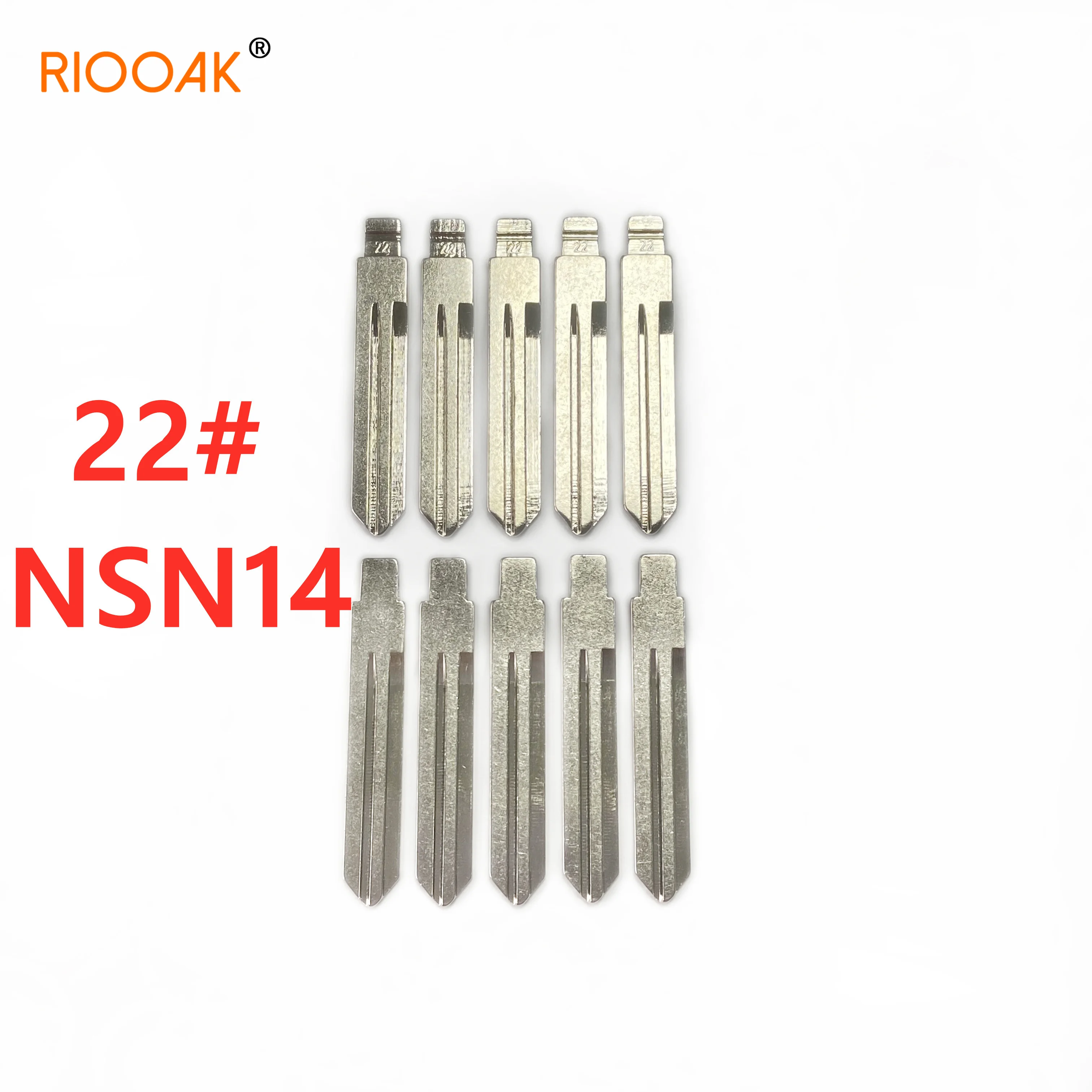 RIOOAK 10 шт./лот #22 lishi NSN14 металлический пустой откидной ключ KD/VVDI пульт