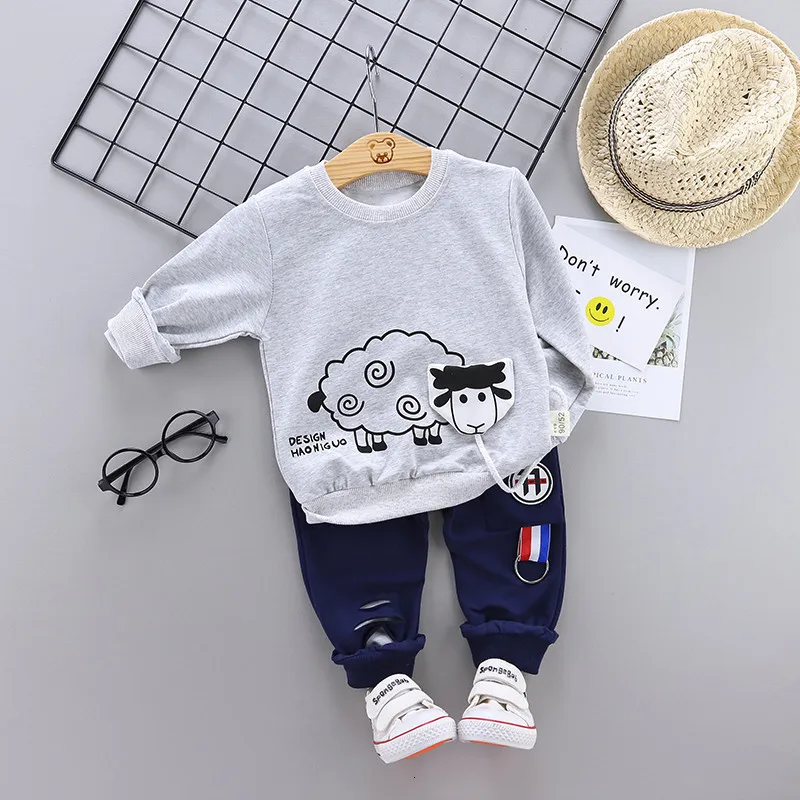 Spring Autumn Children Clothes Suit Baby Boy Girls Cartoon Sheep T Shirt Pants 2Pcs/sets Toddler Cotton Clothing Kids Tracksuits
Spring Autumn Children Clothes Suit Baby Boy Girls Cartoon Sheep T Shirt Pants 2Pcs/sets Toddler Cotton Clothing Kids Tracksuits