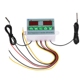 AC 220V Digital LED Dual Thermometer Temperature Controller Thermostat Incubator Control Microcomputer Dual Probe
AC 220V Digital LED Dual Thermometer Temperature Controller Thermostat Incubator Control Microcomputer Dual Probe
