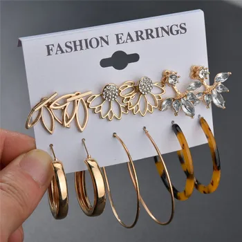 LETAPI Circle Acrylic Drop Earrings Set Big Round Metal Earrings For Women Bohemian Crystal Flower Jewelry 2020
LETAPI Circle Acrylic Drop Earrings Set Big Round Metal Earrings For Women Bohemian Crystal Flower Jewelry 2020