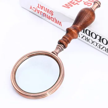 10X 75mm Retro Handheld Magnifier Wooden Handle Vintage Magnifying Glass Portable Handle Magnifier Eye Loupe Glass For Reading 
10X 75mm Retro Handheld Magnifier Wooden Handle Vintage Magnifying Glass Portable Handle Magnifier Eye Loupe Glass For Reading