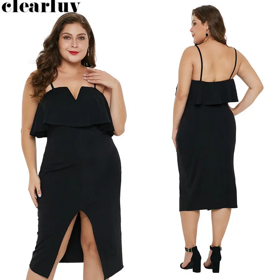 Sling V-Neck Split Robe De Soiree Formal Gowns 2019 Plus Size Sleeveless Backless Evening Dress Ruffles Women Party Dresses T029
Sling V-Neck Split Robe De Soiree Formal Gowns 2019 Plus Size Sleeveless Backless Evening Dress Ruffles Women Party Dresses T029