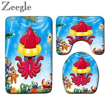 Cartoon Printed Bath Mat Set Washable Bathroom Carpet Toilet Cover Bath Mat Absorbent Microfiber Foot Mat Non-slip Shower Mat
Cartoon Printed Bath Mat Set Washable Bathroom Carpet Toilet Cover Bath Mat Absorbent Microfiber Foot Mat Non-slip Shower Mat