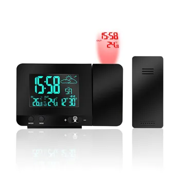 Projection Alarm Clock Digital Radio Controlled Projection Clock with Weather Station With Dual Alarms
Projection Alarm Clock Digital Radio Controlled Projection Clock with Weather Station With Dual Alarms