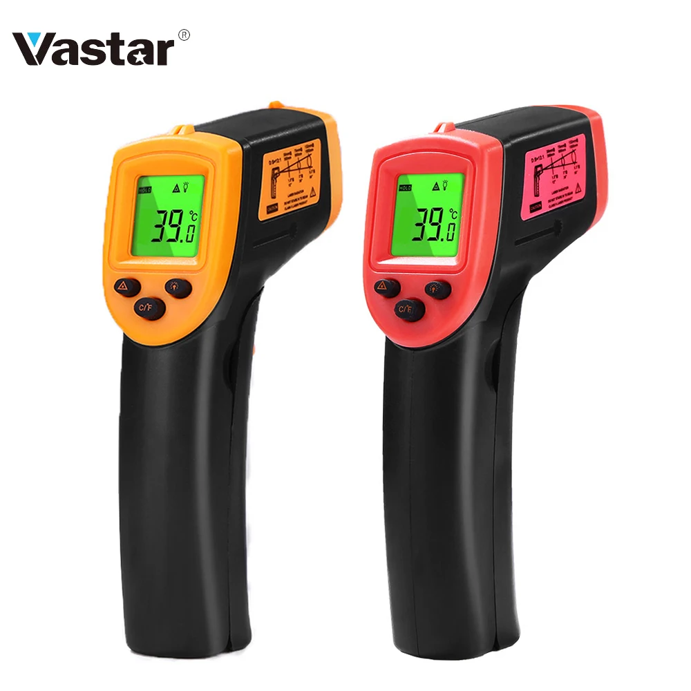 Vastar Non-Contact Laser LCD Display IR Infrared Digital C/F Selection Surface Temperature Thermometer Pyrometer Imager
Vastar Non-Contact Laser LCD Display IR Infrared Digital C/F Selection Surface Temperature Thermometer Pyrometer Imager