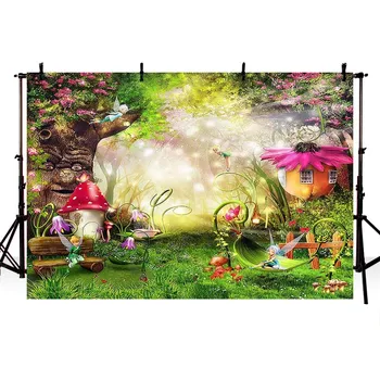 Mehofond Fairy Tale Forest Fantasy Backdrops Vinyl Birthday Party Mushroom Photography Backgrounds for Photo Studio Decorations
Mehofond Fairy Tale Forest Fantasy Backdrops Vinyl Birthday Party Mushroom Photography Backgrounds for Photo Studio Decorations