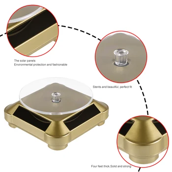 New Solar Showcase 360 Turntable Rotating Jewelry Watch Ring Display Holder Cool Fashion Container Stand Big Sale
New Solar Showcase 360 Turntable Rotating Jewelry Watch Ring Display Holder Cool Fashion Container Stand Big Sale