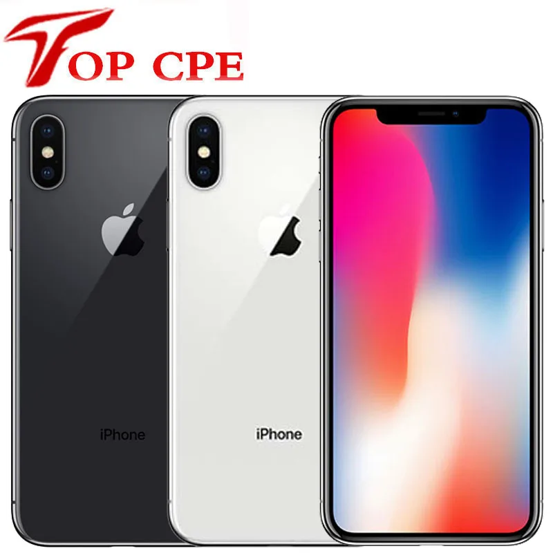 Apple iPhone X Face ID 64GB/256GB ROM 5.8" 3GB RAM 12MP Hexa Core iOS A11 Dual Back Camera 4G LTE Unlock used Mobile phone | Мобильные