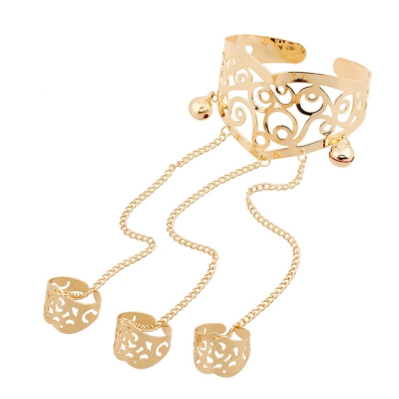 2019 Finger chain Gorgeous Rhinestone Bracelet Bangle Connected Finger Ring Gold Silver Color Bangle Link Chain Jewelry A30
2019 Finger chain Gorgeous Rhinestone Bracelet Bangle Connected Finger Ring Gold Silver Color Bangle Link Chain Jewelry A30