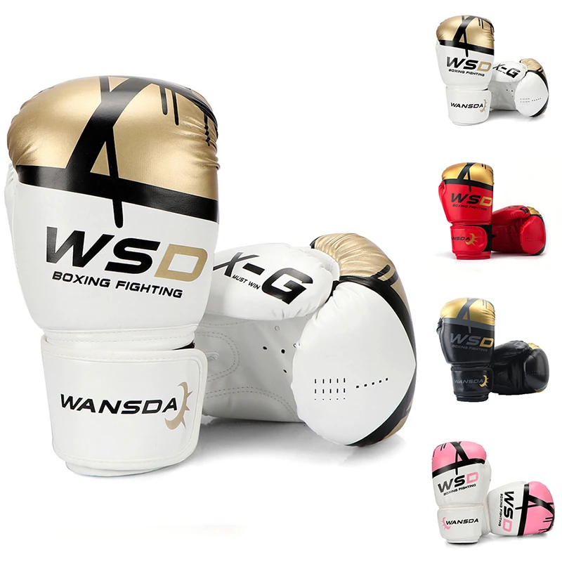 8OZ 10OZ 12OZ 6OZ Men Women Kids 1 Pair High Quality PU Leather Kick Boxing Gloves Karate Muay Thai MMA Boxing Gloves
8OZ 10OZ 12OZ 6OZ Men Women Kids 1 Pair High Quality PU Leather Kick Boxing Gloves Karate Muay Thai MMA Boxing Gloves