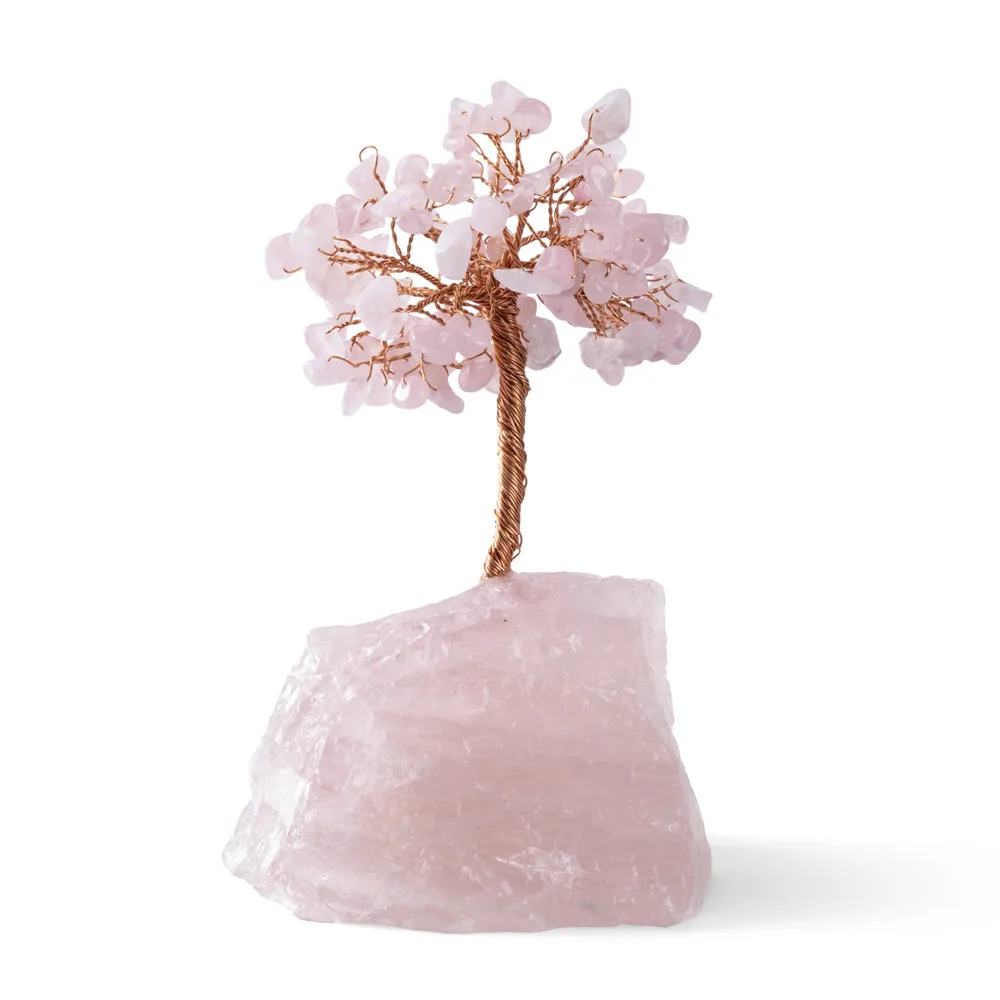 380-450g Crystal Tree Irregular Rose Quartz Stone Feng Shui for Wealth and Luck Home Office Lucky Money Tree Ornaments Stones
380-450g Crystal Tree Irregular Rose Quartz Stone Feng Shui for Wealth and Luck Home Office Lucky Money Tree Ornaments Stones