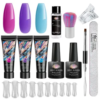 MEET ACROSS Nail Extension Gel Set 15ml Crystal Acrylic Gel Quick Extension Slip Solution Set Jelly Nail Builder UV Gel Kits
MEET ACROSS Nail Extension Gel Set 15ml Crystal Acrylic Gel Quick Extension Slip Solution Set Jelly Nail Builder UV Gel Kits
