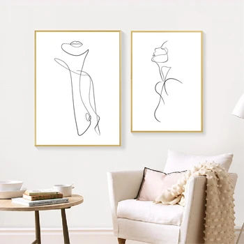 Abstract Naked Woman One Line Drawing Art Canvas Painting Prints Feminine Nude Figure Minimal Line Sketch Poster Home Art Decor
Abstract Naked Woman One Line Drawing Art Canvas Painting Prints Feminine Nude Figure Minimal Line Sketch Poster Home Art Decor