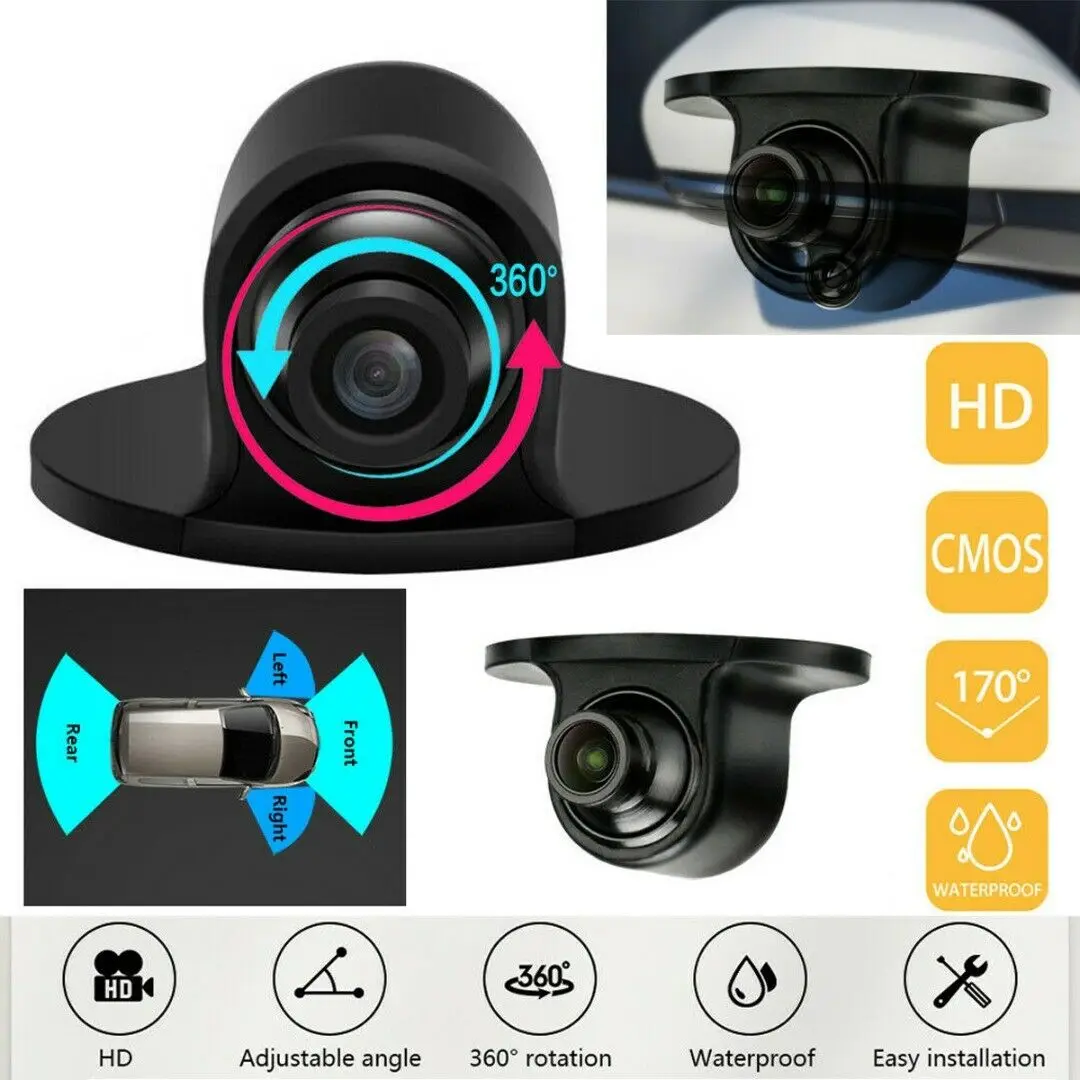 1x Car Camera 1x Sticker 360 ° Rotation HD Car Camera HD 628*582 Pixel Resolution Fisheye Lens Design 170° Ultra Wide Viewing
1x Car Camera 1x Sticker 360 ° Rotation HD Car Camera HD 628*582 Pixel Resolution Fisheye Lens Design 170° Ultra Wide Viewing