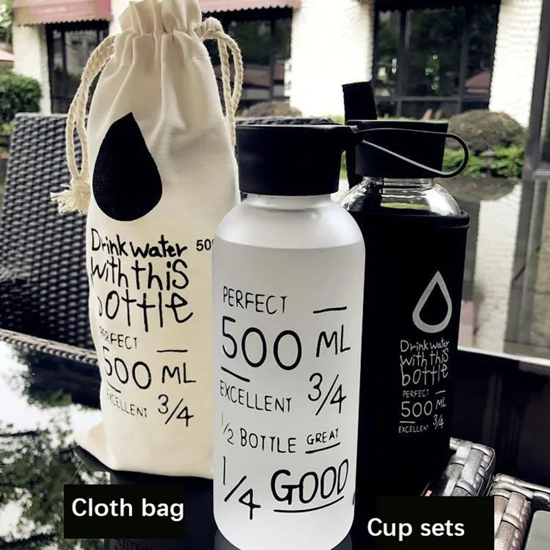 600ml Frosted Transparent Letter Plastic Water Bottle Student Simple Sports Summer Portable Couple Water Cup with Bag
600ml Frosted Transparent Letter Plastic Water Bottle Student Simple Sports Summer Portable Couple Water Cup with Bag