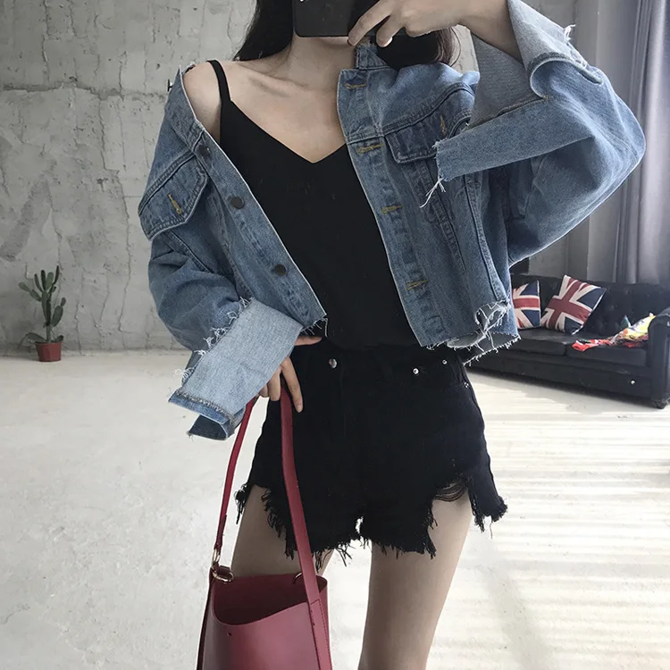 2020 Spring Jeans Coat Short Women's BF Thin Loose-Fit Korean-style Cowboy Clothing Fur Trim Stand Collar Long-sleeved Upper Gar
2020 Spring Jeans Coat Short Women's BF Thin Loose-Fit Korean-style Cowboy Clothing Fur Trim Stand Collar Long-sleeved Upper Gar