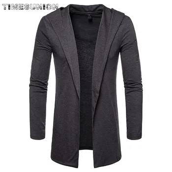 Men Hooded long style Cardigan 2020 Spring and Autumn X-long Knit Sweater Jackets Solid color Sweatercoat
Men Hooded long style Cardigan 2020 Spring and Autumn X-long Knit Sweater Jackets Solid color Sweatercoat