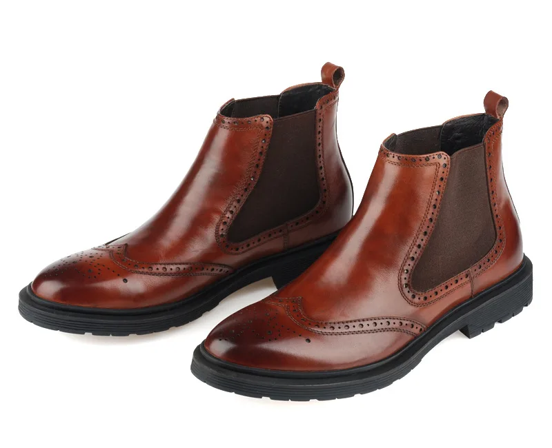 Bullock New Men Slip-ons Boots Round Toe Leather Short Boots Work Soft Bottom Black Brown Work Shoes 44 Size
Bullock New Men Slip-ons Boots Round Toe Leather Short Boots Work Soft Bottom Black Brown Work Shoes 44 Size