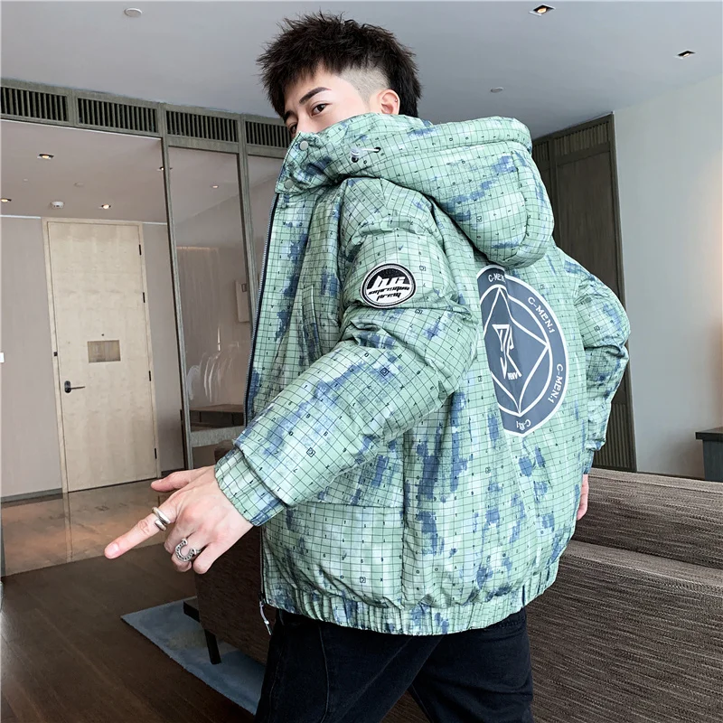 New Style Coat Men's Loose Jacket Water Ink Magic Camouflage Jacket Cotton Jacket Korean Fashion Handsome Men's Coat
New Style Coat Men's Loose Jacket Water Ink Magic Camouflage Jacket Cotton Jacket Korean Fashion Handsome Men's Coat