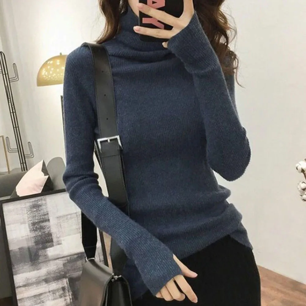 Turtleneck Sweaters For Women 2020 Winter Autumn Korean Retro Simple Commuter Style Pullover Longsleeve Solid Color Sweaters
Turtleneck Sweaters For Women 2020 Winter Autumn Korean Retro Simple Commuter Style Pullover Longsleeve Solid Color Sweaters
