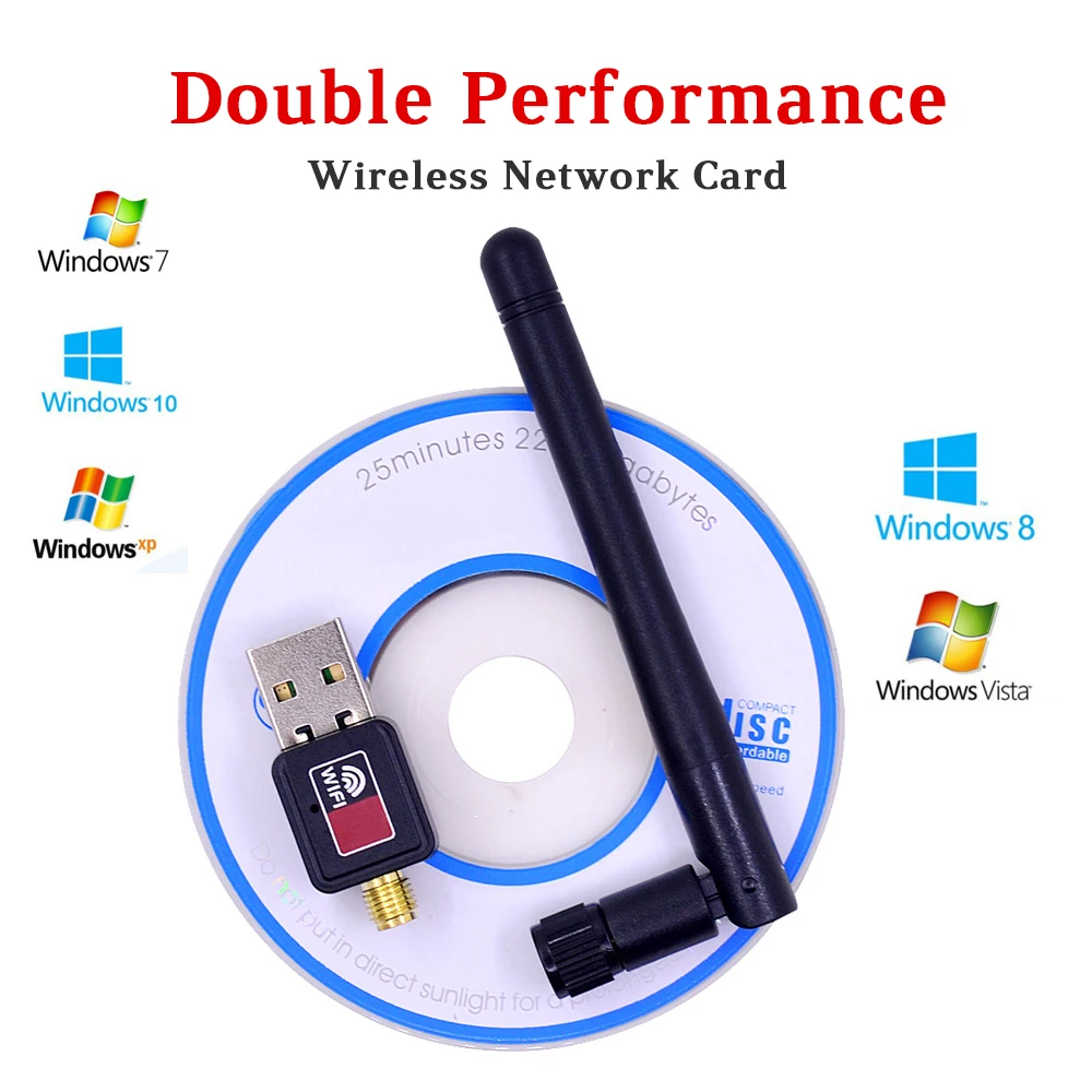 MT7601 150M 2.0 USB Wireless WIFI NETWORK Card 802.11 b/g/n LAN Adapter with rotatable Antenna
MT7601 150M 2.0 USB Wireless WIFI NETWORK Card 802.11 b/g/n LAN Adapter with rotatable Antenna