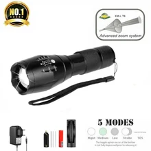 LED Rechargeable Flashlight XML T6 Linterna Torch 18650 Battery 5 Modes Waterproof Outdoor Camping Powerful
LED Rechargeable Flashlight XML T6 Linterna Torch 18650 Battery 5 Modes Waterproof Outdoor Camping Powerful