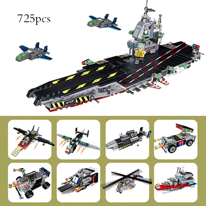 Aircraft-Carrier Compatible LegoINGLY Military Warship Building Block Helicopter Vehicle Brick Toy for Boy Christmas Gift
Aircraft-Carrier Compatible LegoINGLY Military Warship Building Block Helicopter Vehicle Brick Toy for Boy Christmas Gift