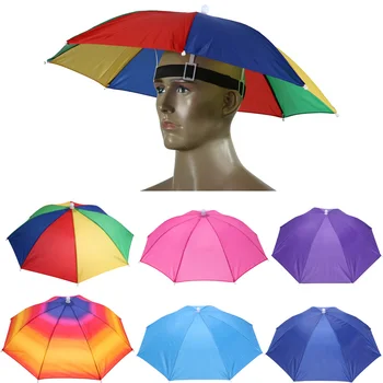 Outdoor Umbrella Hat Novelty Foldable Sun Day Rainy Day Hands Free Rainbow Folding Waterproof Multicolor Hat Cap
Outdoor Umbrella Hat Novelty Foldable Sun Day Rainy Day Hands Free Rainbow Folding Waterproof Multicolor Hat Cap