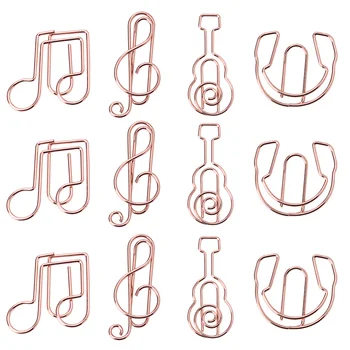 12pcs Paper Clips Metal Instrument Musical Notes Creative Bookmarks Paperclips Clips for Student Photo Book Office
12pcs Paper Clips Metal Instrument Musical Notes Creative Bookmarks Paperclips Clips for Student Photo Book Office