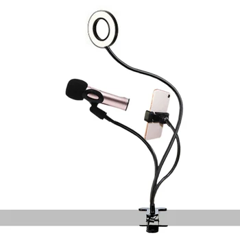 Universal Selfie Ring Light with Flexible Mobile Phone Holder Lazy Bracket Desk Lamp LED Light for Live Stream Office Kitchen
Universal Selfie Ring Light with Flexible Mobile Phone Holder Lazy Bracket Desk Lamp LED Light for Live Stream Office Kitchen