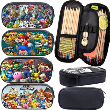Student Super Mario Smash Bros Pen Bag Girl Cartoon Makeup Bag Anime School Office Stationery Storage Bag Boy School Supplies
Student Super Mario Smash Bros Pen Bag Girl Cartoon Makeup Bag Anime School Office Stationery Storage Bag Boy School Supplies